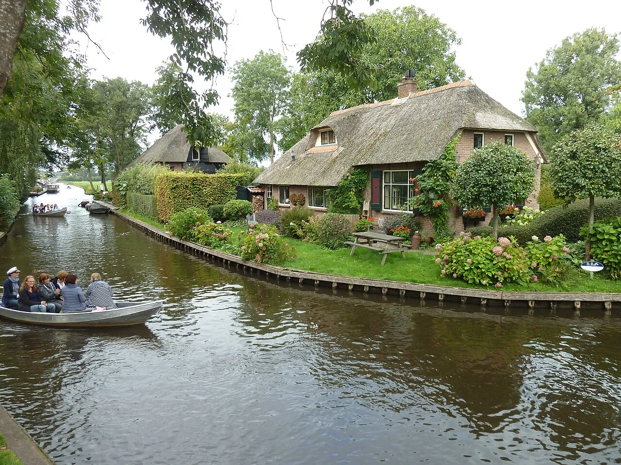 Gracht in Giethoorn, Overijssel